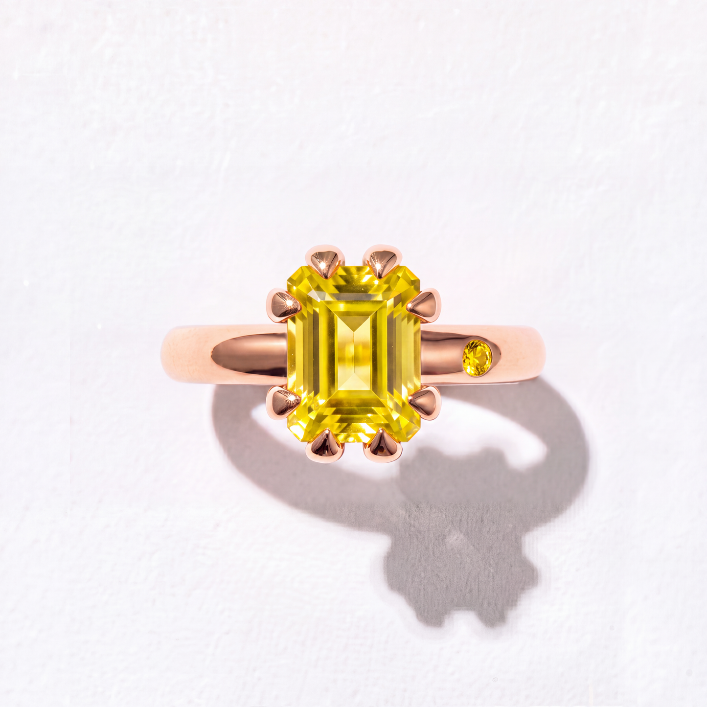 LEMON QUARTZ GOLD RING