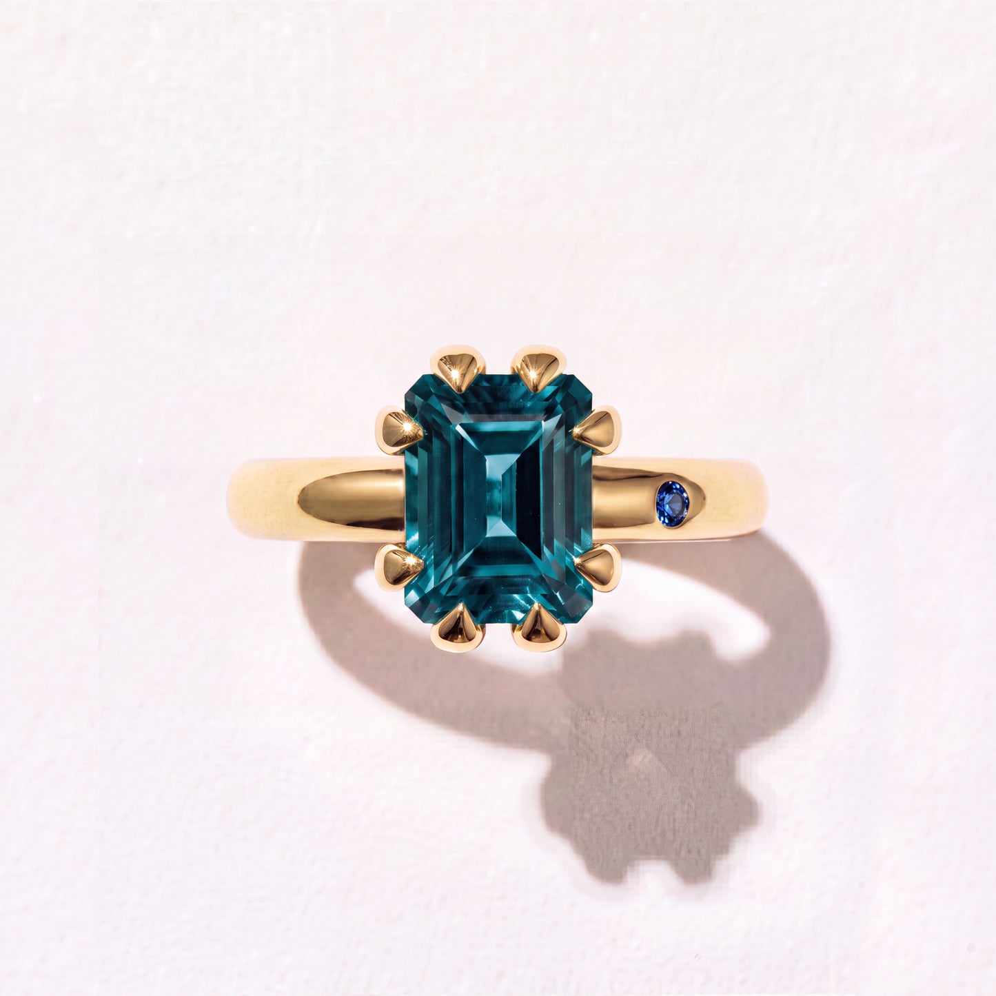 BLUE LONDON TOPAZ  SILVER RING