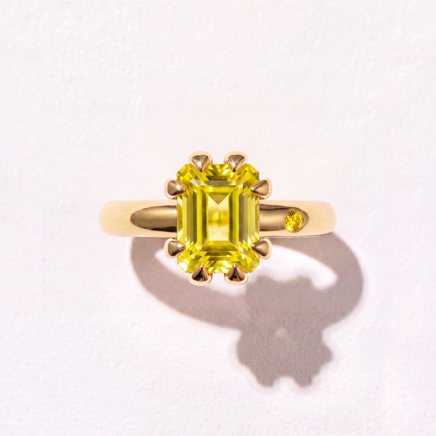 LEMON QUARTZ GOLD RING