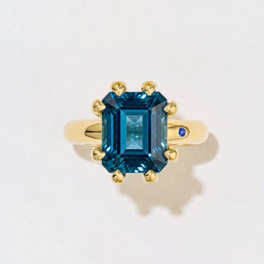 BLUE LONDON TOPAZ RING
