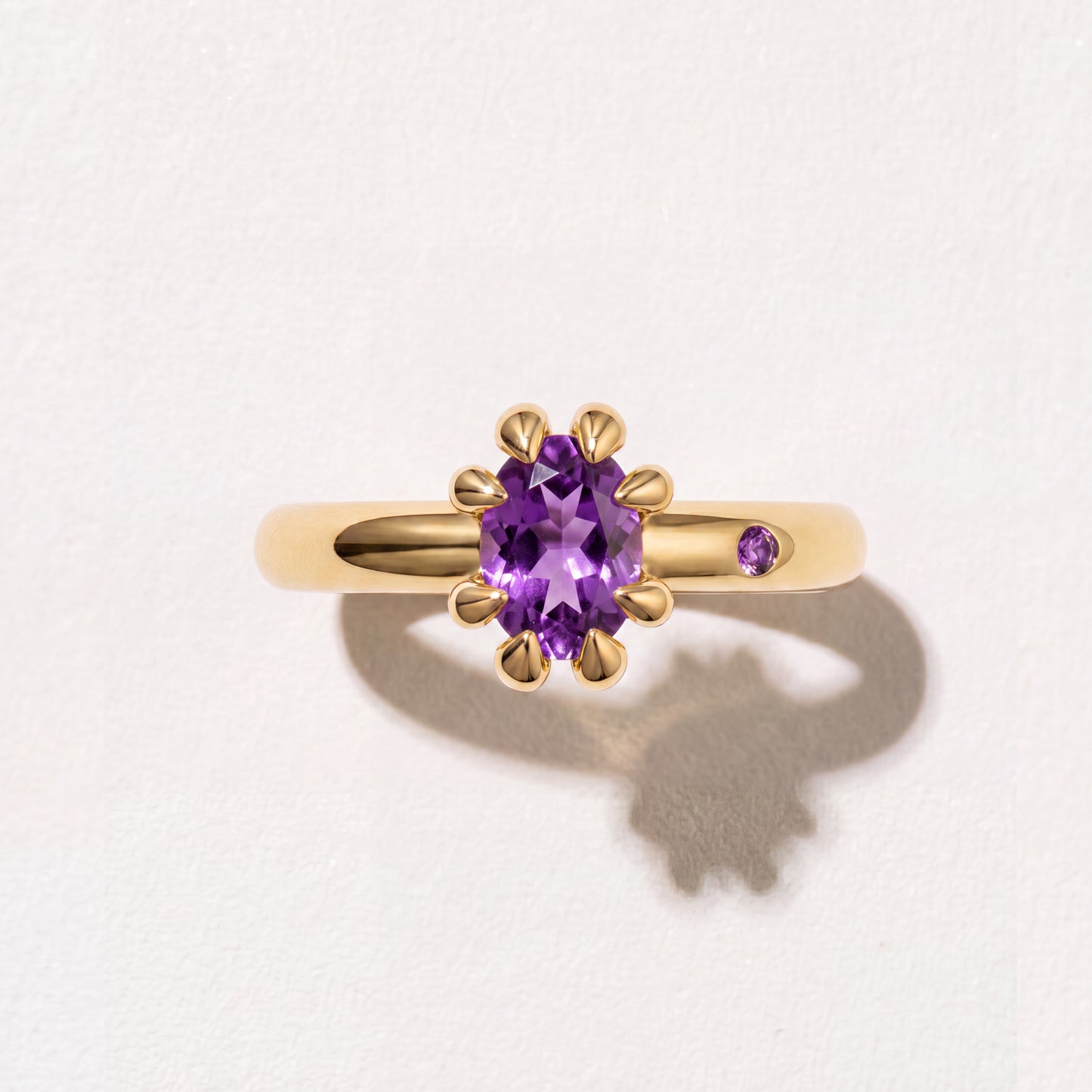 AMETHYST GOLD RING