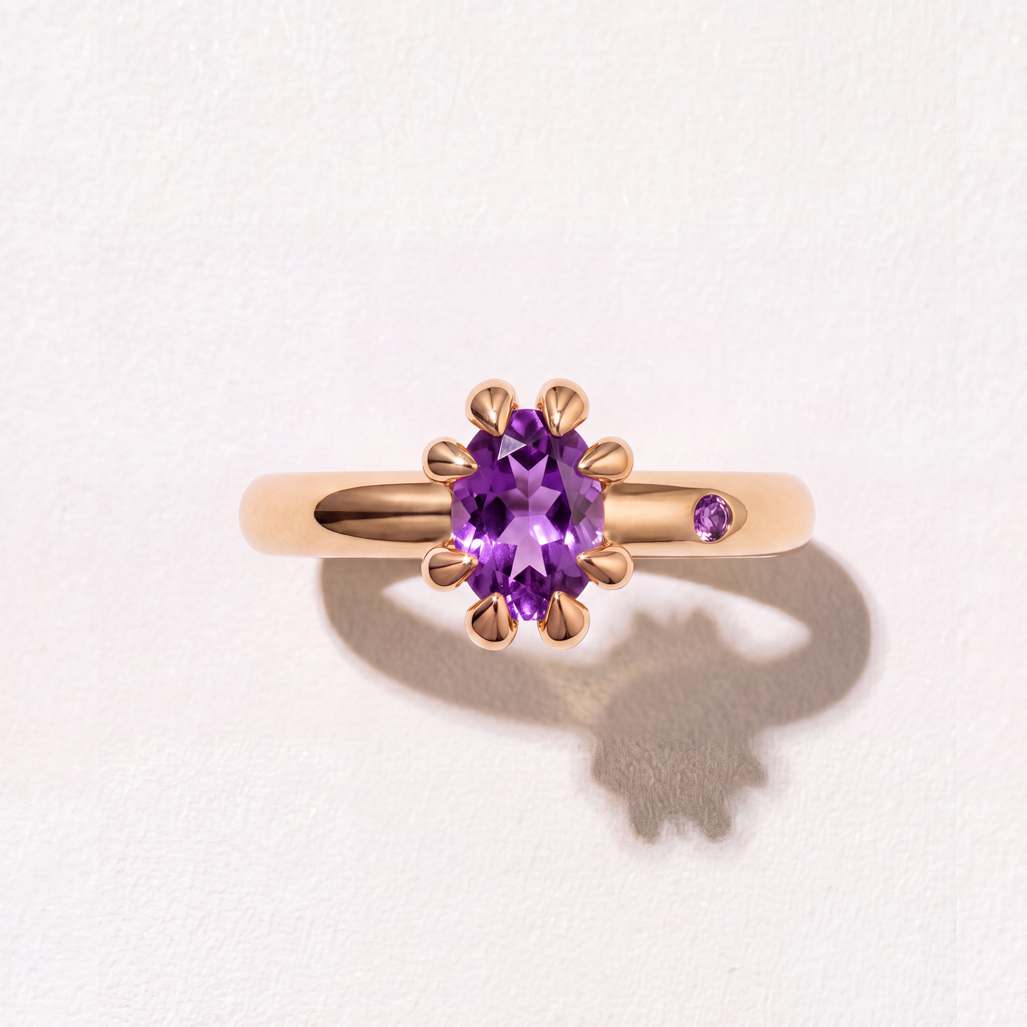 AMETHYST GOLD RING