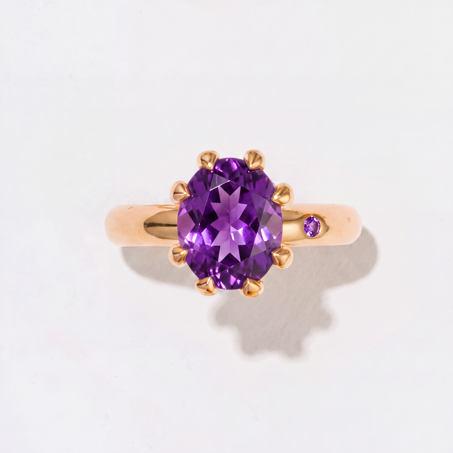 AMETHYST GOLD RING