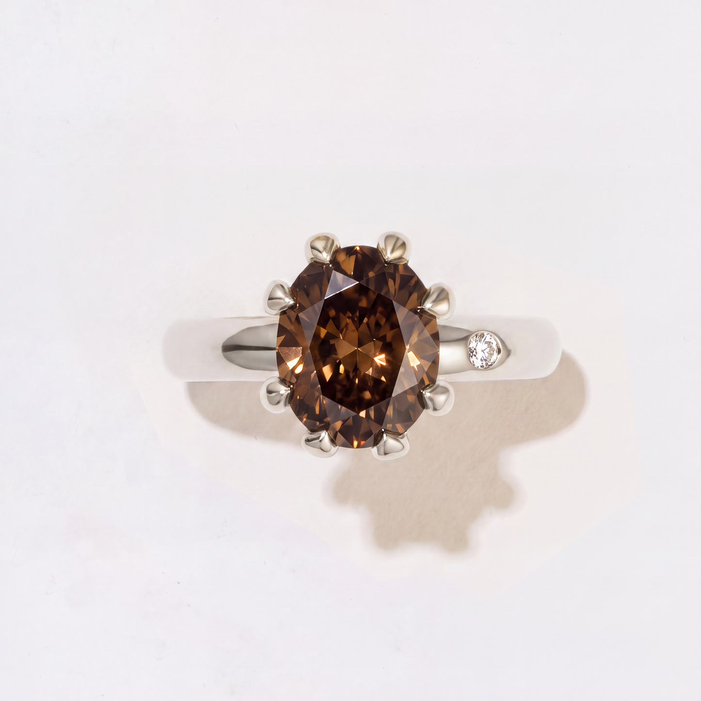 FUMÉ QUARTZ GOLD RING