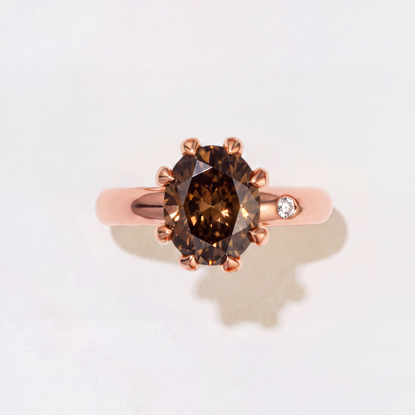 FUMÉ QUARTZ GOLD RING