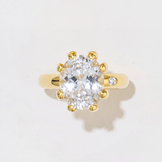WHITE TOPAZ RING