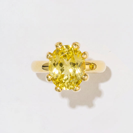 LEMON QUARTZ RING