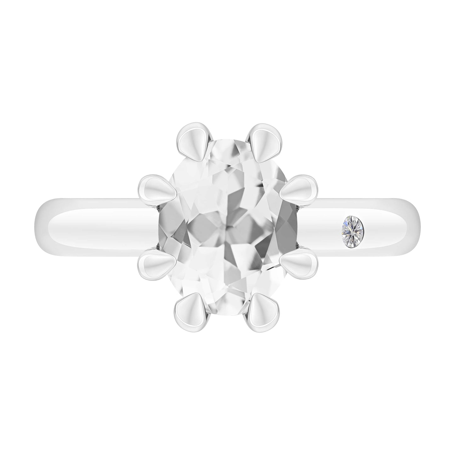 WHITE TOPAZ 3CT