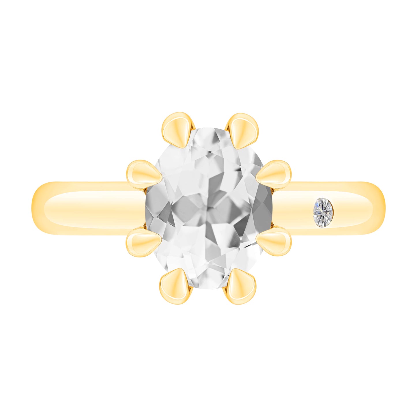 WHITE TOPAZ 3CT