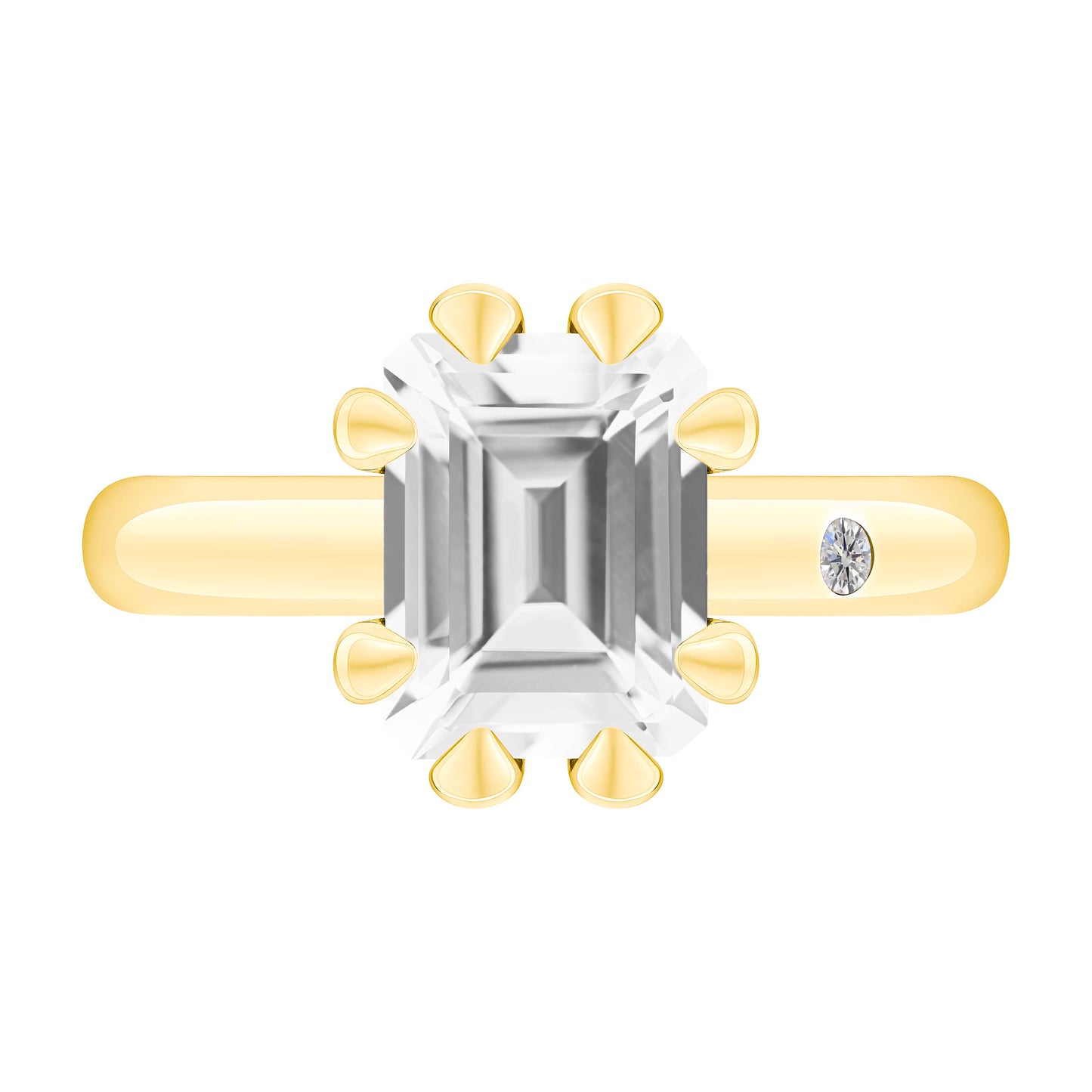 WHITE TOPAZ 3CT
