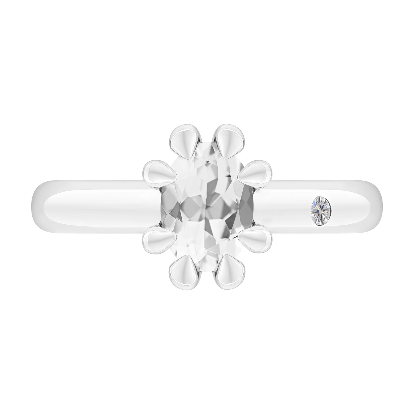 WHITE TOPAZ 1CT