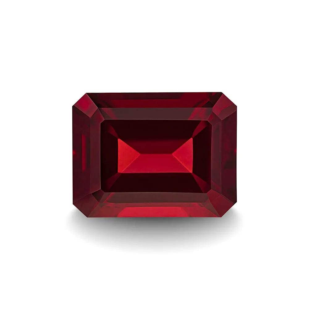 GARNET 3CT EMERALD CUT