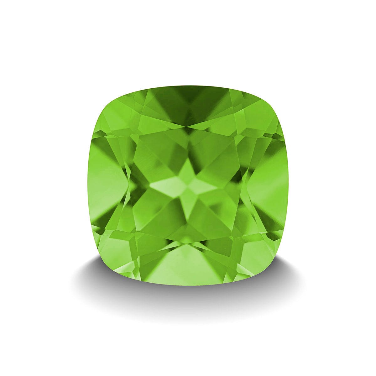 PERIDOT 5CT CUSHION CUT