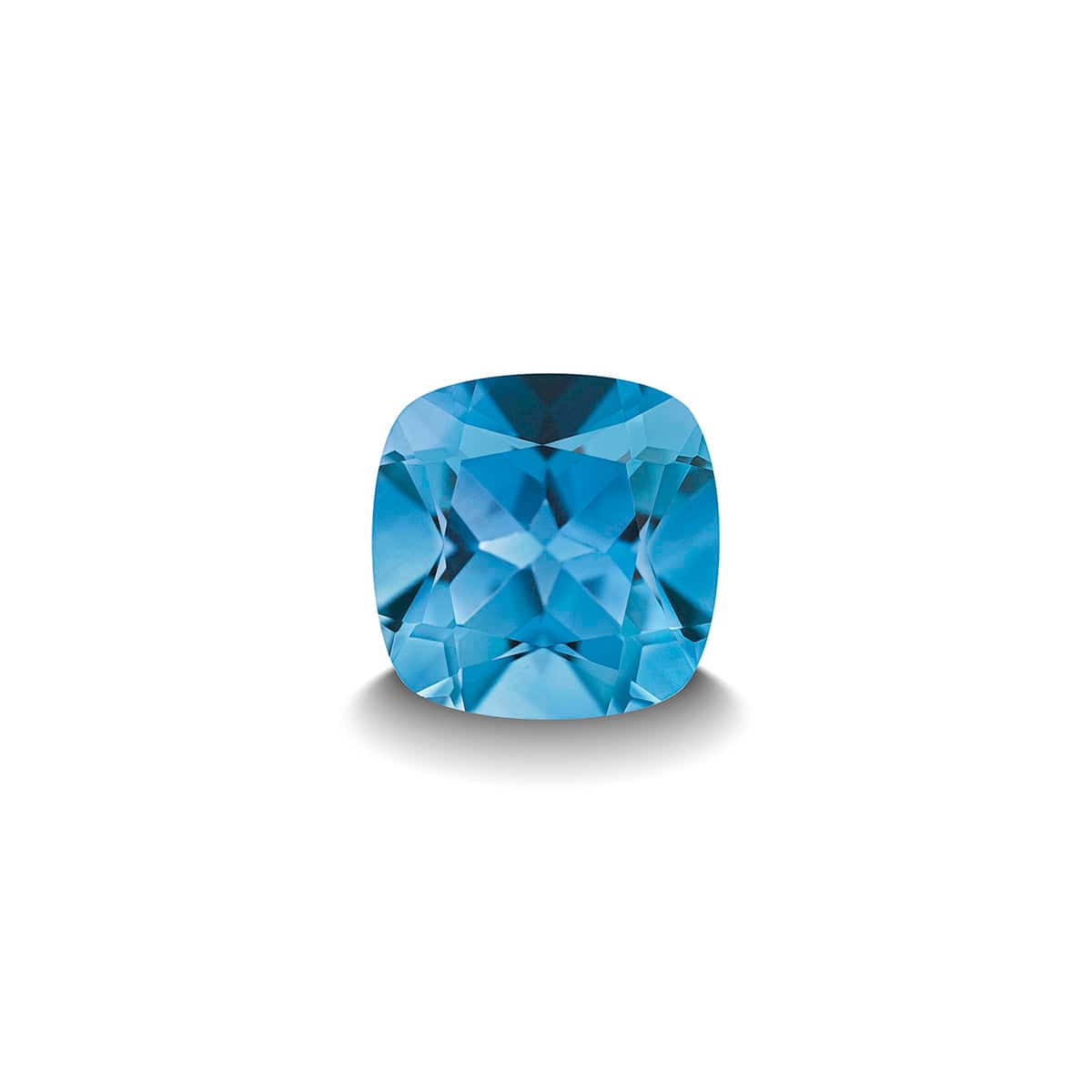 SWISS BLUE TOPAZ 1CT CUSHION CUT