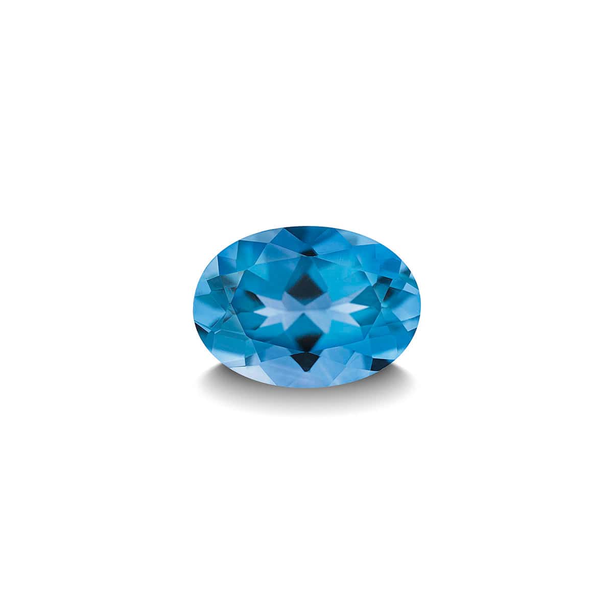 SWISS BLUE TOPAZ 1CT OVAL CUT