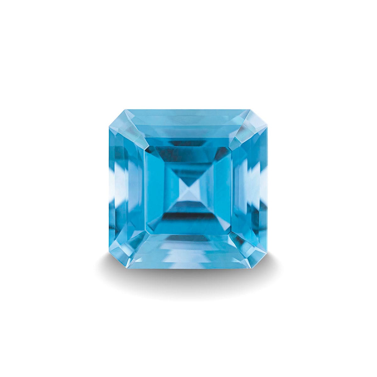 SWISS BLUE TOPAZ 3CT ASSCHER CUT