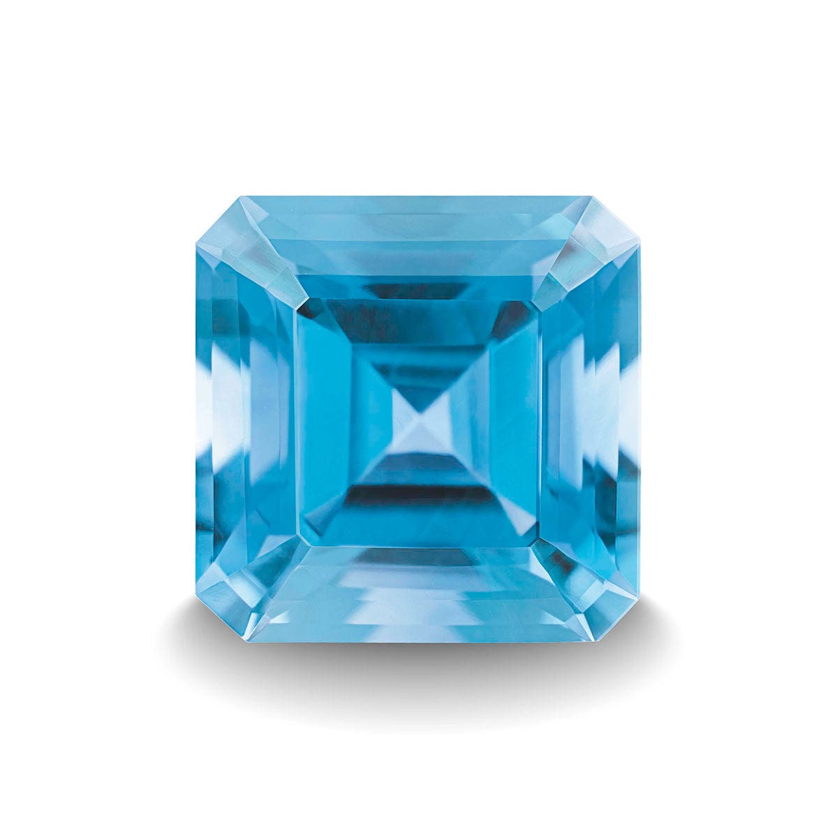 SWISS BLUE TOPAZ 5CT ASSCHER CUT