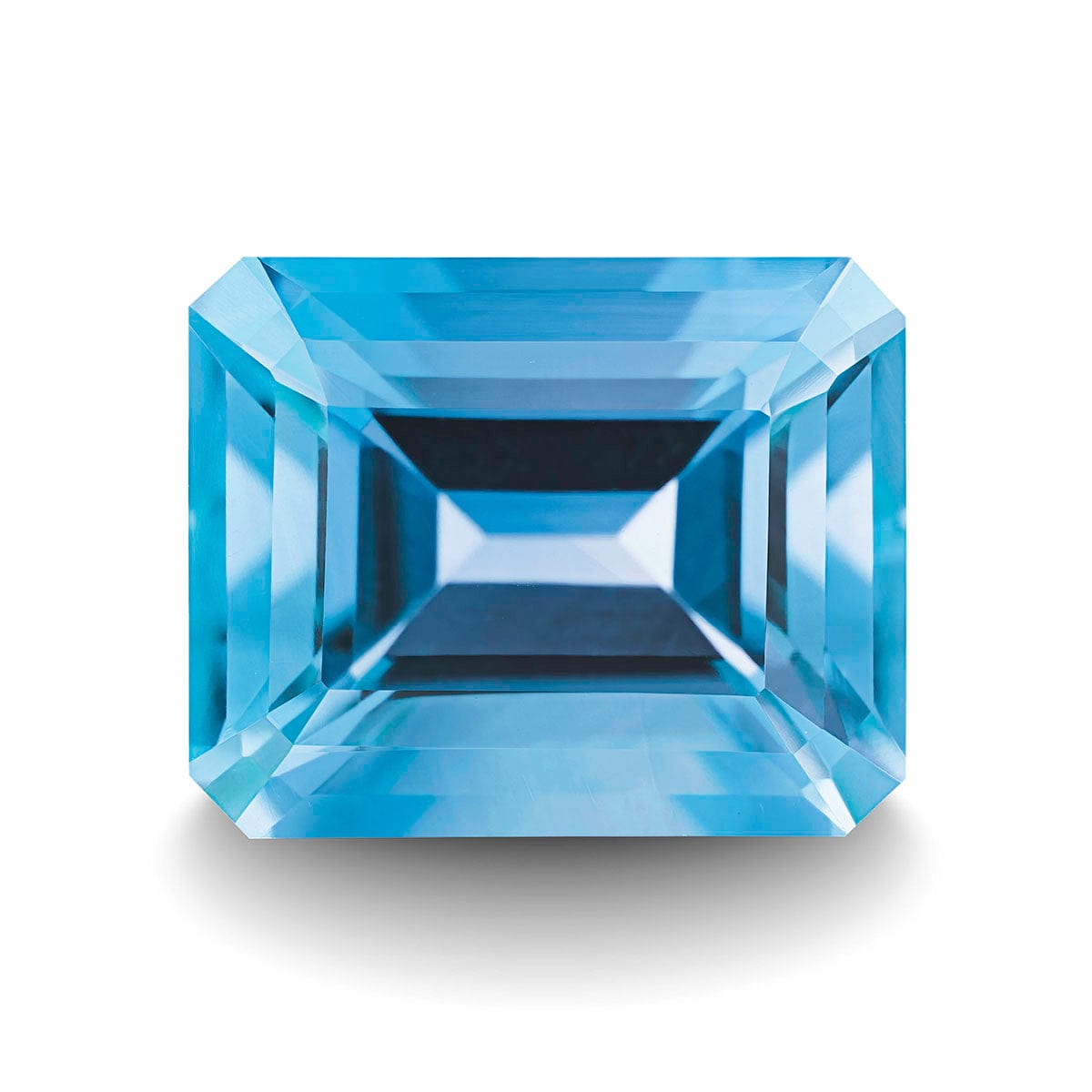 SWISS BLUE TOPAZ 5CT EMERALD CUT