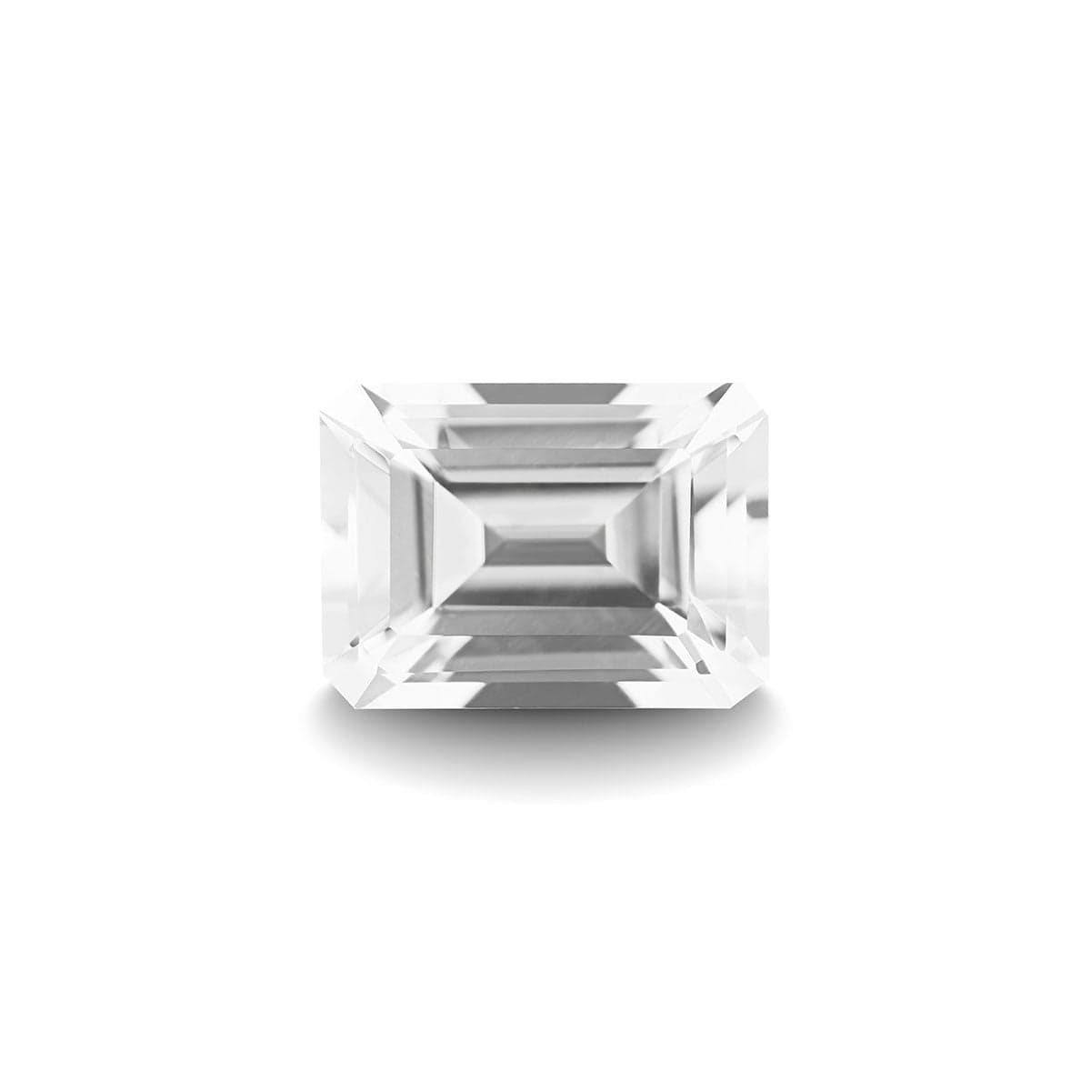 WHITE TOPAZ 1CT EMERALD CUT