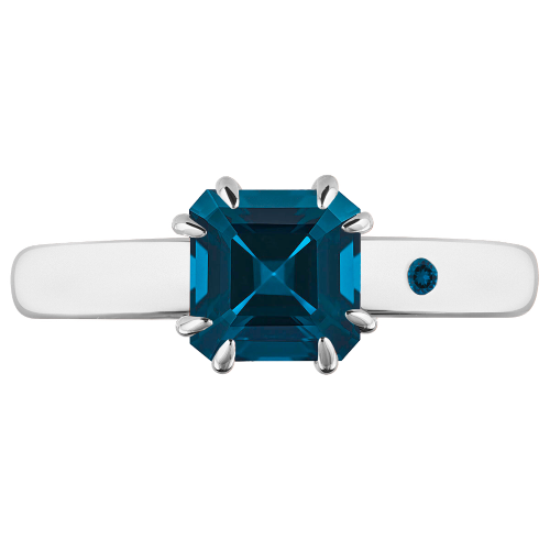 BLUE LONDON TOPAZ 1CT ASSCHER CUT - Customer's Product with price 115.00 ID VhsqZ8i_eaOypg232Euh9DpJ