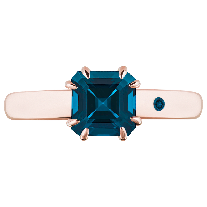BLUE LONDON TOPAZ 1CT ASSCHER CUT - Customer's Product with price 115.00 ID Ai_Nycb8LSPD4XzJg7tLmU5a