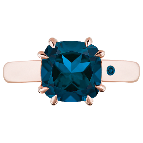 BLUE LONDON TOPAZ 3CT CUSHION CUT - Customer's Product with price 890.00 ID AvDGJY0AI2syDpfPCYuS088C