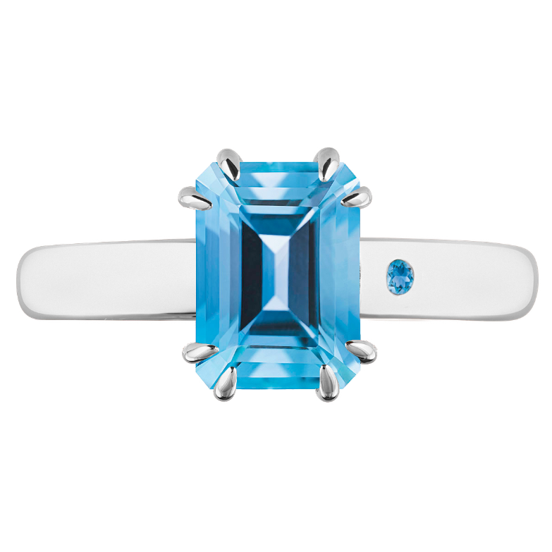 SWISS BLUE TOPAZ 1CT EMERALD CUT - Customer's Product with price 115.00 ID h9GJLWwYD3aajGLsLDc4xSn8